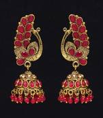 Pink jhumkas