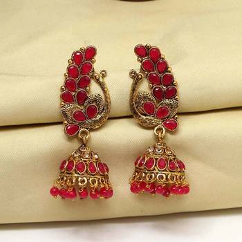Pink jhumkas 2