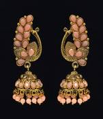 Pink jhumkas