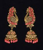 Pink jhumkas