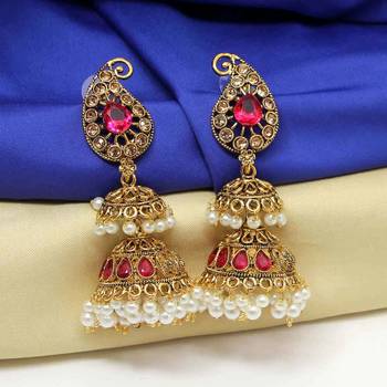Pink Jhumkas 2