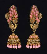 Pink jhumkas