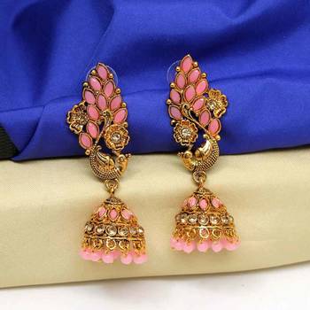 Pink jhumkas 2