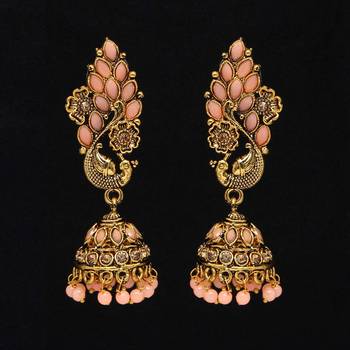 Pink jhumkas 1