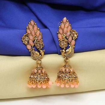 Pink jhumkas 2