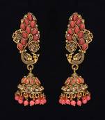 Pink jhumkas