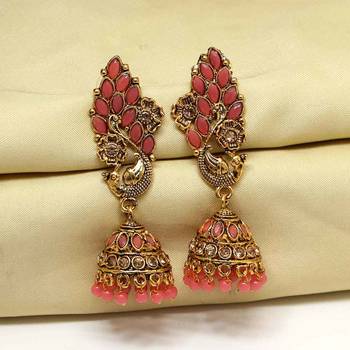 Pink jhumkas 2