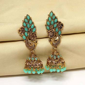 Green jhumkas 2