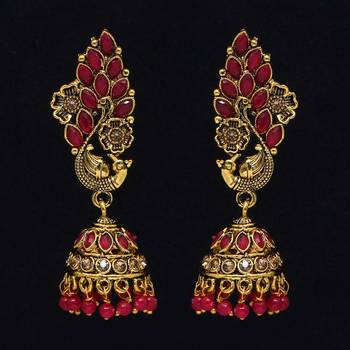 Pink jhumkas 1