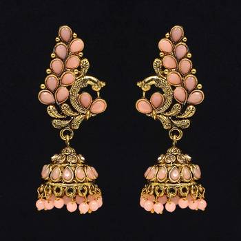 Pink jhumkas 1