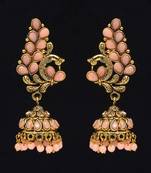 Pink jhumkas