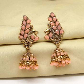 Pink jhumkas 2
