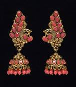 Pink jhumkas