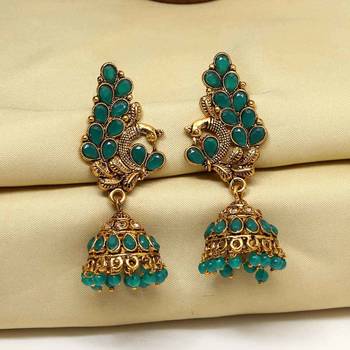 Green jhumkas 2
