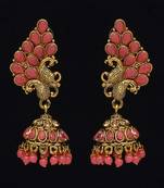 Pink jhumkas