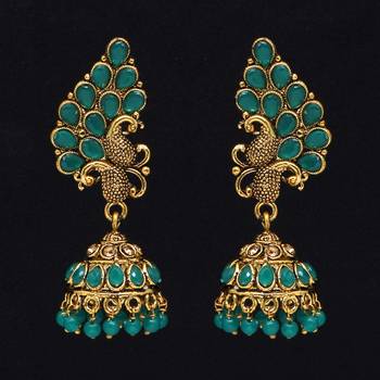 Green jhumkas 1
