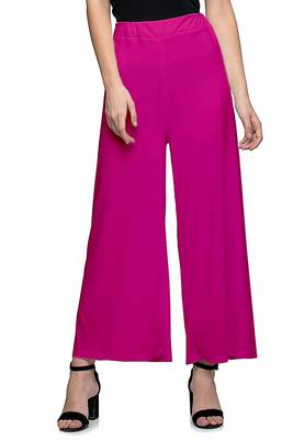 purple Rayon Palazzo For Women's 1