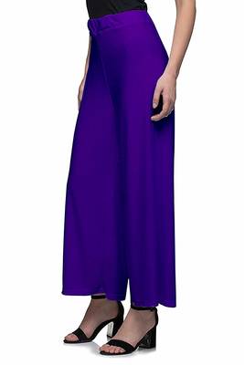 blue  Rayon Palazzo For Women's 3
