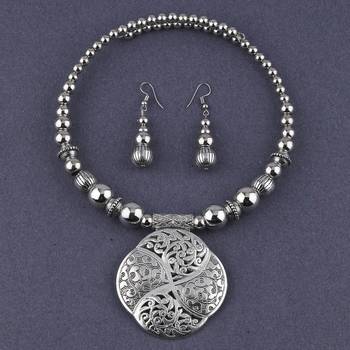 Oxidised Stylish Pendant Set Jewellery For Girls Women 2