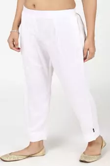 Poth Moti Emblished Maroon Silk Kurti With Trousers