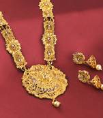 Gold Plated Traditional Party Wear Long Set For Girl Women