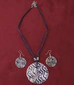 Party Wear Designer  Round Pendant Set For Women Girl