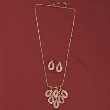Charm Party Wear Different Designe Pendant Set For Women Girl 1