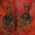 Gold Oxidised Earrings