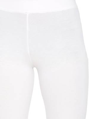 White plain cotton leggings 5