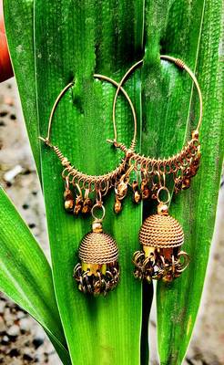 Gold Plated Hoops Jhumka 1