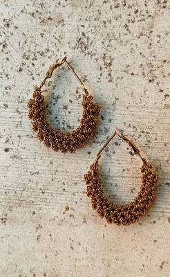 Gold Plated Hoop Earrings 1