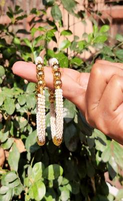 Set Of Two White Pearl Bangles 1