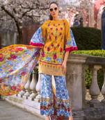 Honey Waqar by Regalia Textiles 3B  multicolor embroidered lawn unstitched pakistani suit