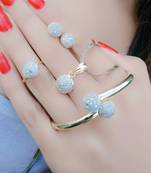White diamond jewellery-combo