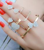 White diamond jewellery-combo