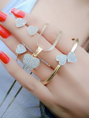 White diamond jewellery-combo 2