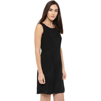 Black woven polyester maxi-dresses 2