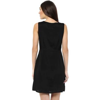 Black woven polyester maxi-dresses 3