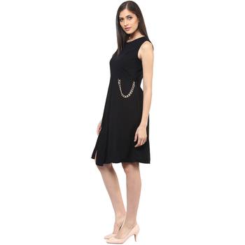 Black woven polyester maxi-dresses 3
