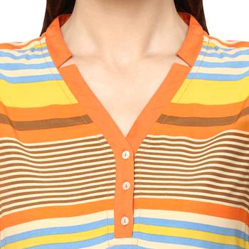 Multicolor woven viscose maxi-dresses 5