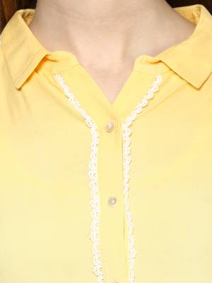Yellow woven viscose maxi-dresses 5