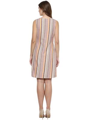 Brown woven cotton maxi-dresses 2