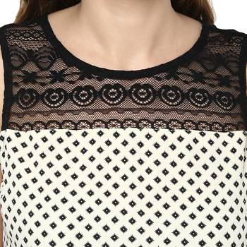 Cream woven polyester maxi-dresses 5
