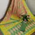 Green Printed tredtional daily wear sana silk Saree with Blouse