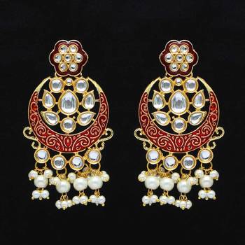 Maroon danglers-drops 1