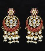 Maroon danglers-drops