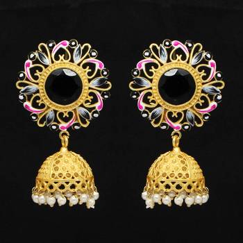 Black jhumkas 1