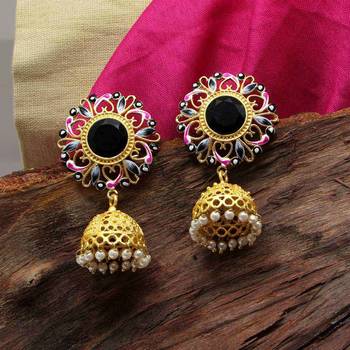 Black jhumkas 2