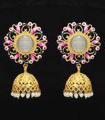 White jhumkas