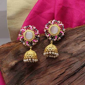 White jhumkas 2